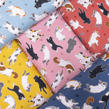Japan | sleepy cat 瞓覺貓貓 | cotton printed oxford 純棉