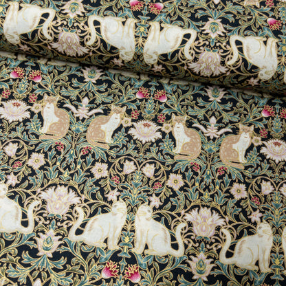 Quilt Gate | Cat relief pattern 貓貓浮雕圖案 | cotton printed sheeting 純棉