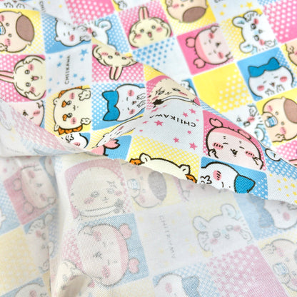 Japan | ちいかわ 拼格Chiikawa | cotton printed oxford 純棉