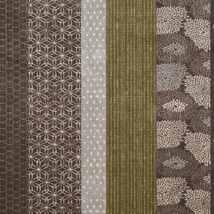 Japan | 和風間條拼布風格 | cotton printed dobby 竹節棉