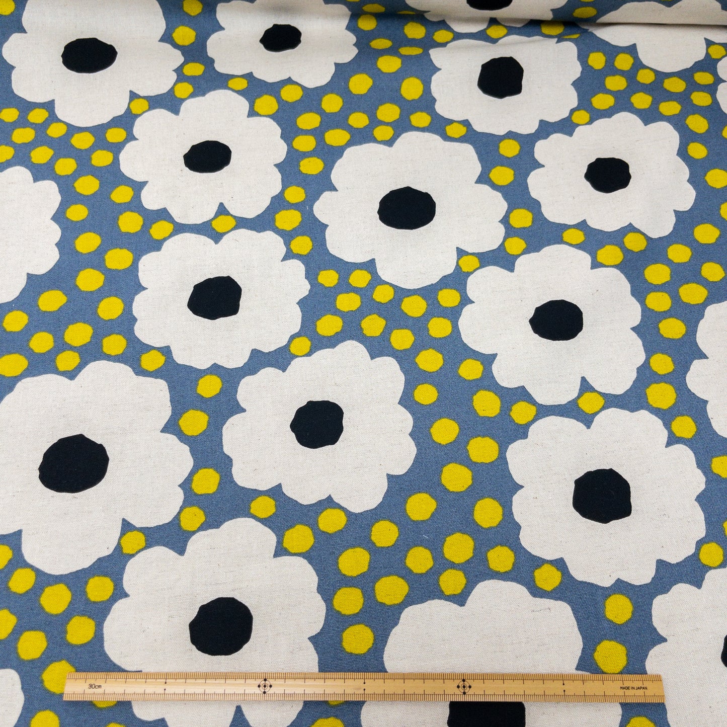 Kobayashi | Nordic Polka Dot Floral 北歐波點大花 | cotton linen 棉麻