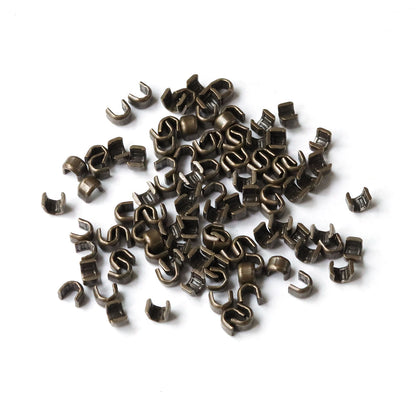 Ykk zipper metal top stops Ykk 金屬拉鍊止頭制 U碼