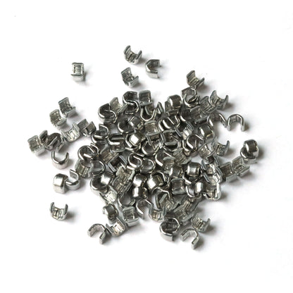 Ykk zipper metal top stops Ykk 金屬拉鍊止頭制 U碼