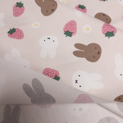 Japan | miffy & strawberry | cotton printed Oxford 純棉