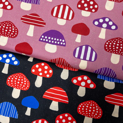 Japan | cute mushroom 蘑菇圖案 | cotton printed shirting 純棉