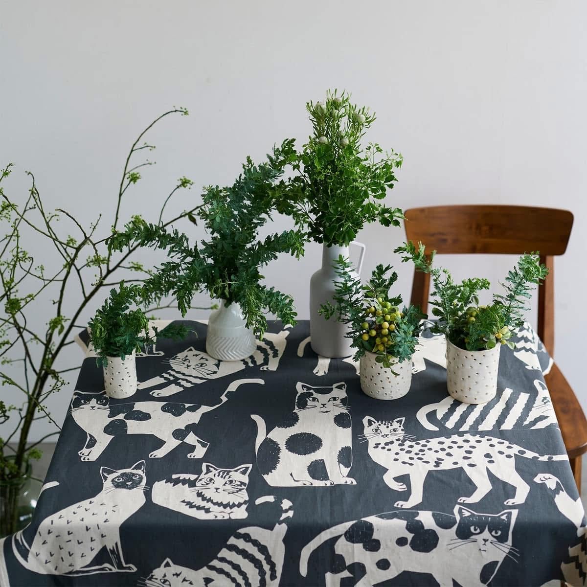 echino | NekoNoe Cat Cat 大貓 | cotton linen 棉麻