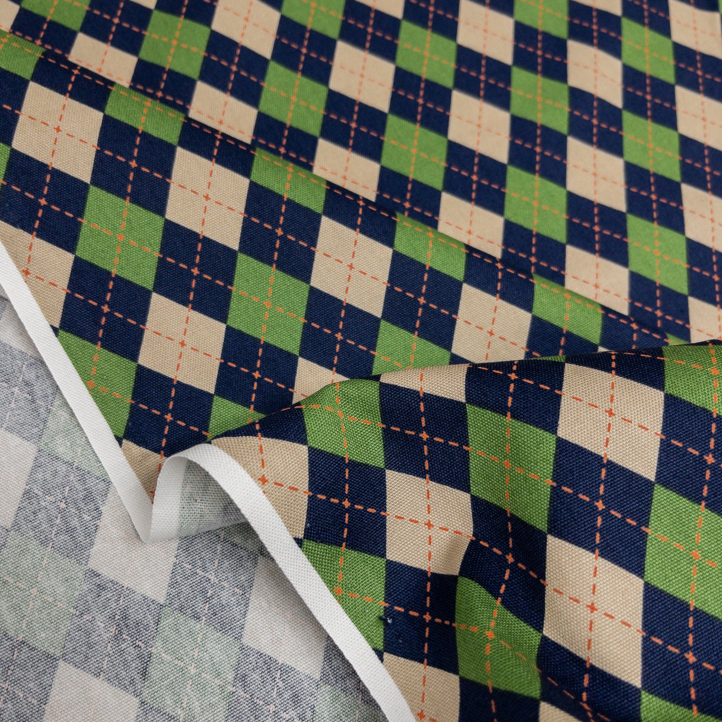Japan | argyle pattern 菱形拼格 | cotton printed oxford 純棉