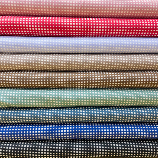 Japan | checkered pattern 格仔 格子 方格圖案 | cotton printed sheeting 純棉