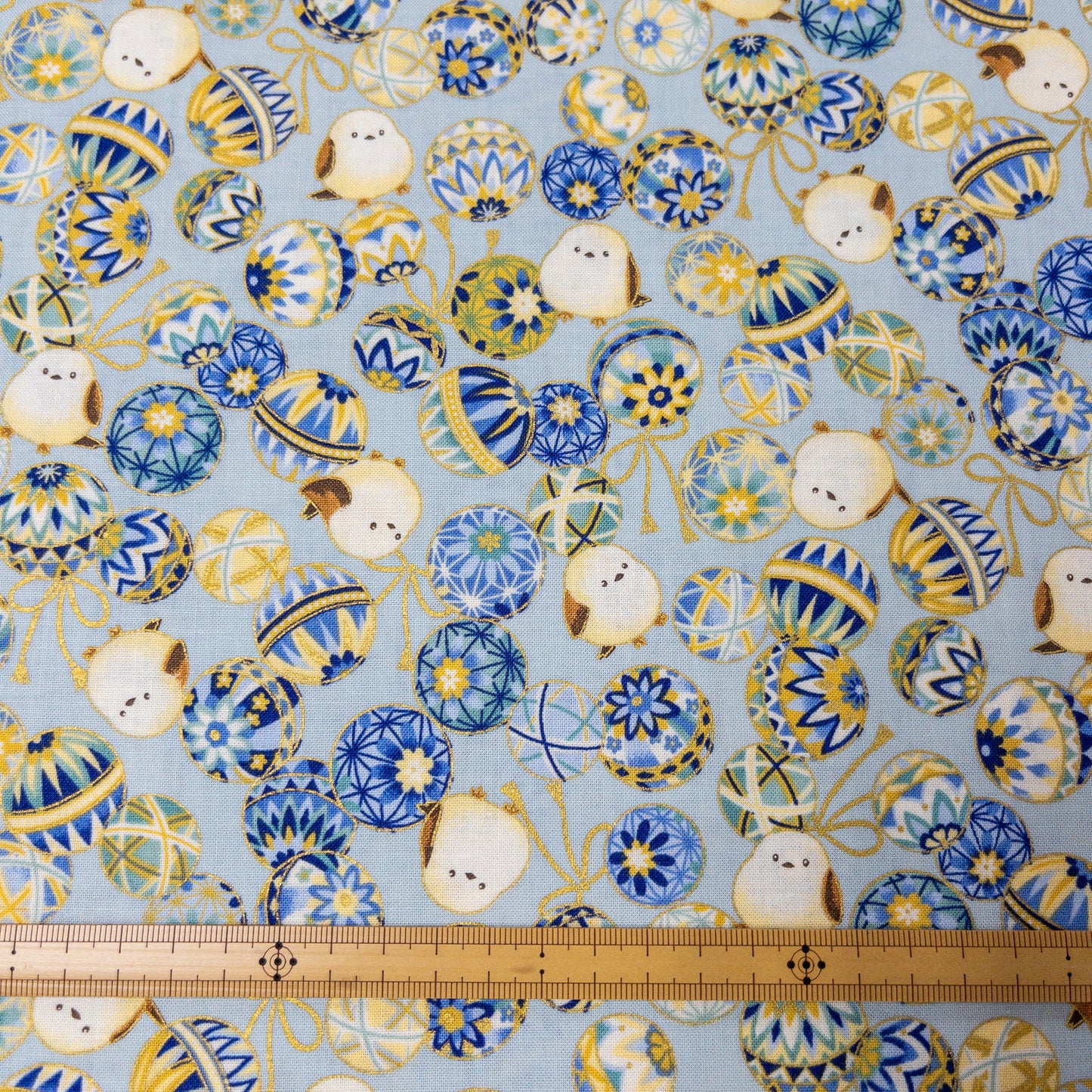 Quilt Gate | birds 雪之妖精波波球 | cotton printed sheeting 純棉