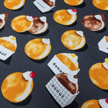 Japan | Boston cream donuts 波士頓冬甩 | cotton printed oxford 純棉