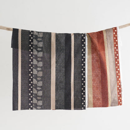 Japan | 和風間條拼布風格 | cotton printed dobby 竹節棉