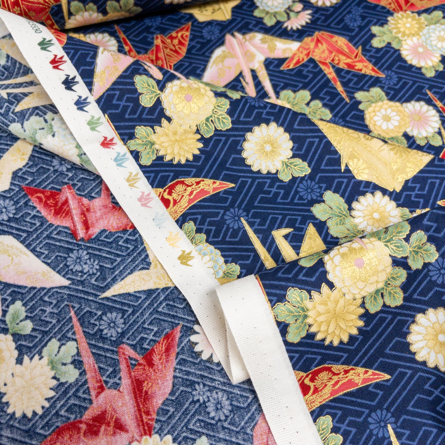 Quilt Gate | paper crane 燙金和風紙鶴 | cotton printed sheeting