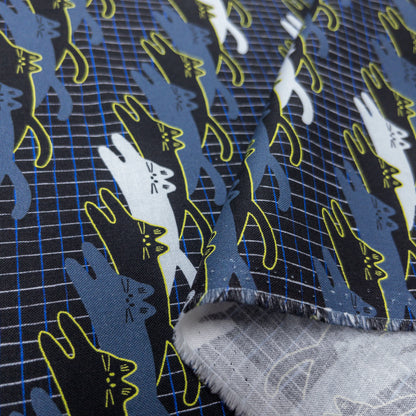 nora. | disco cat 電子貓貓 | cotton printed sheeting 純棉