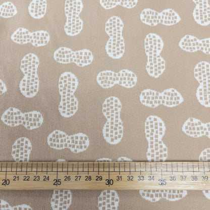 maffon | peanut camel ivory 花生 駝+米色 | cotton jacquard knit 雙面純棉提花針織 - 160cm