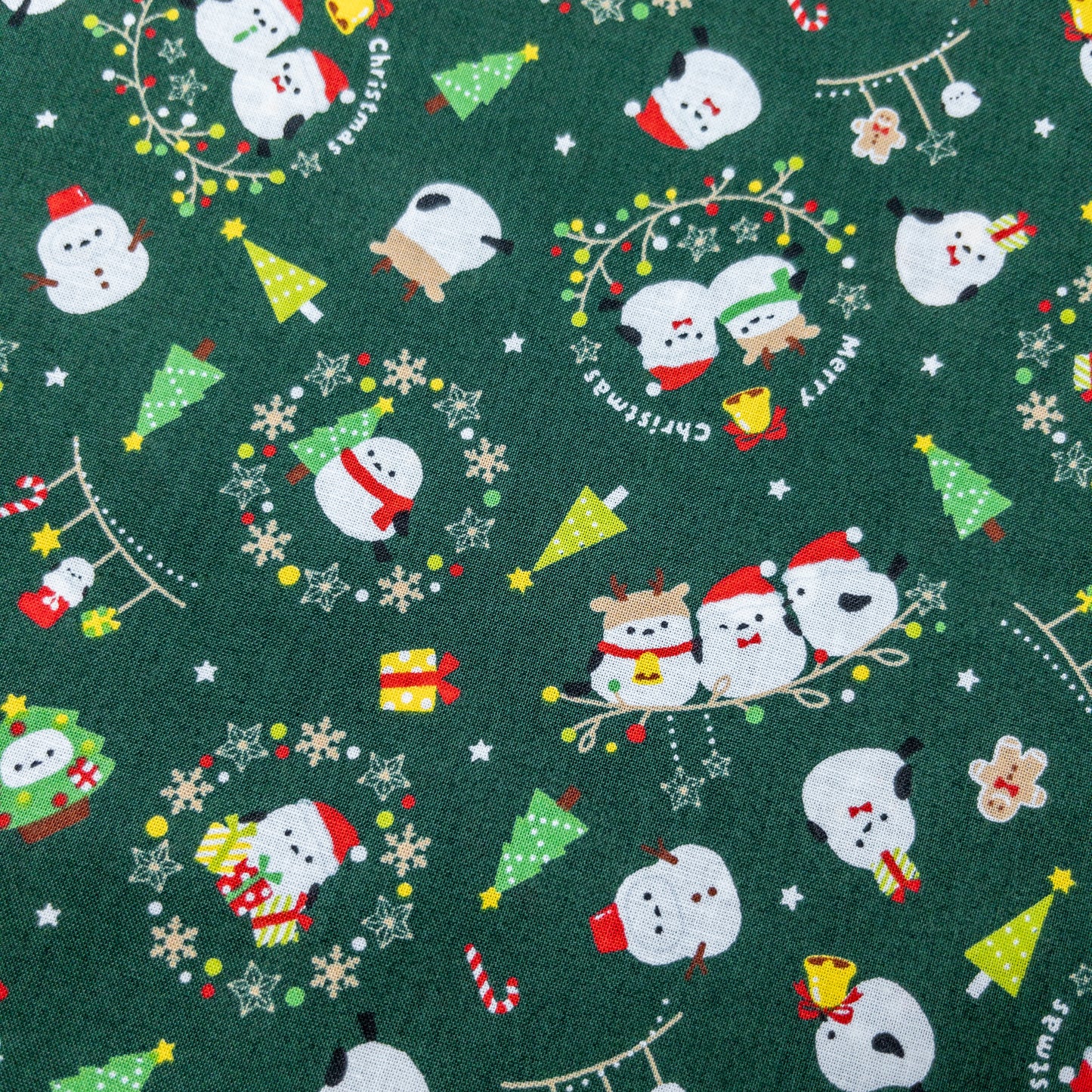 Japan | christmas with birds 雪之妖精的聖誕 | cotton printed sheeting 純棉