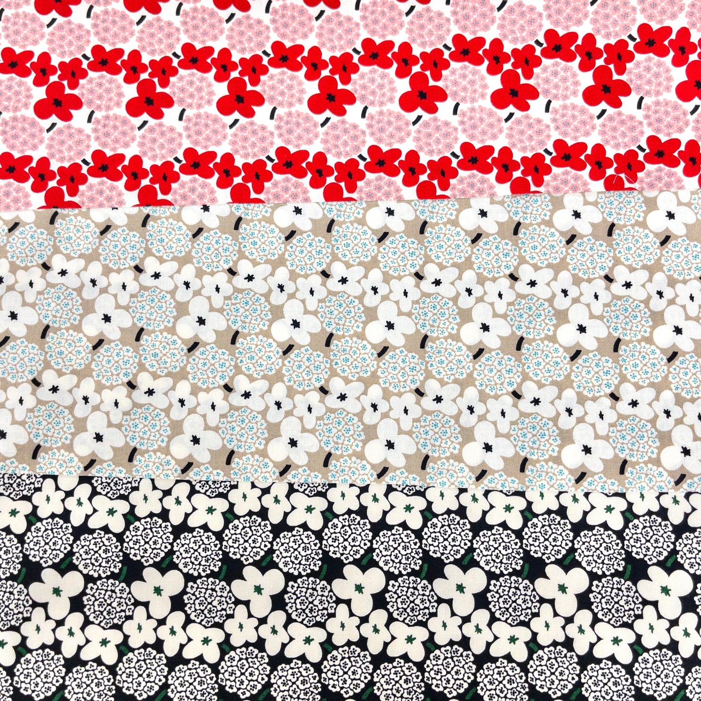 Kobayashi | Nordic flowers 北歐繡球花花朵 | cotton printed sheeting 純棉