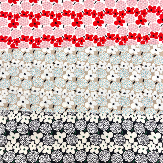 Kobayashi | Nordic flowers 北歐繡球花花朵 | cotton printed sheeting 純棉