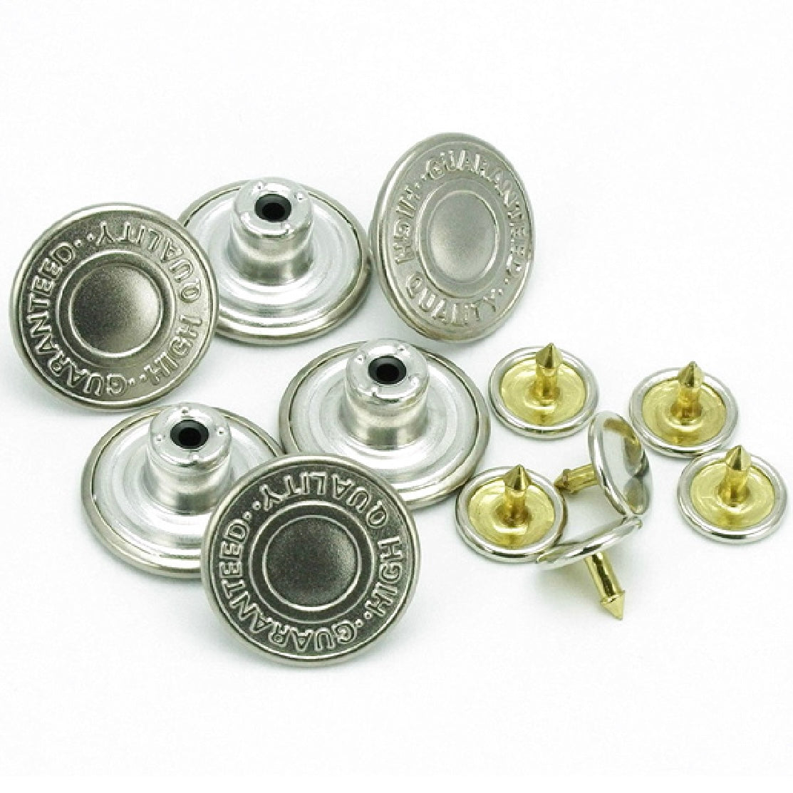 Clover hammered jeans button 16mm 6pcs  牛仔布鈕扣 16mm 6對