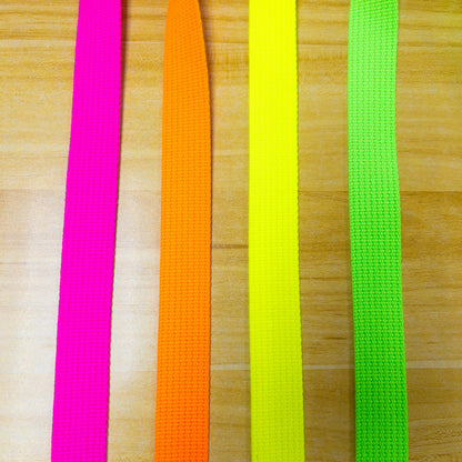 webbing 織帶 | acrylic neon color 螢光色織帶 25mm - 4 colors