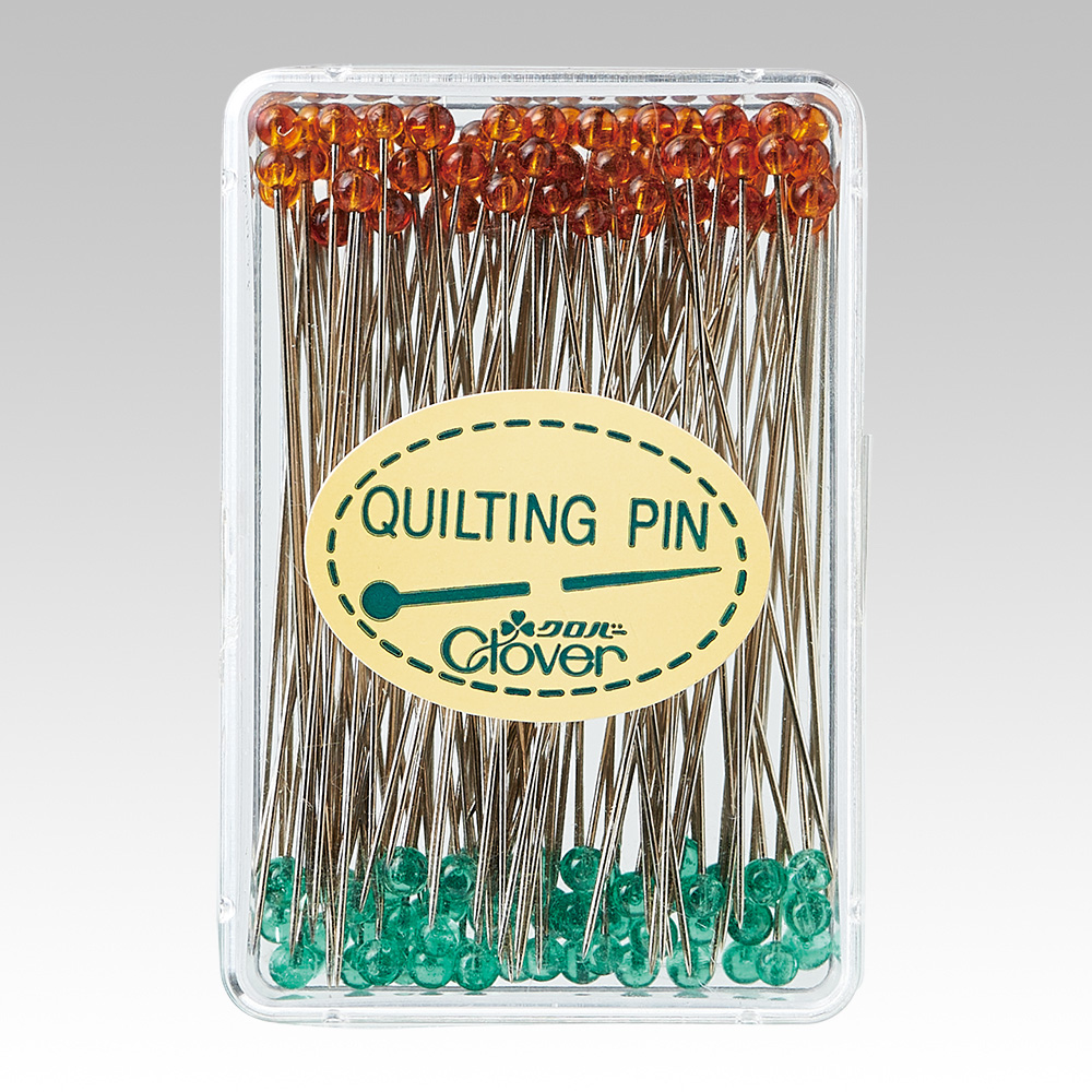 Clover quilting pin(small) 耐熱絎縫用大頭針 夾棉 (細)- 100pcs/box