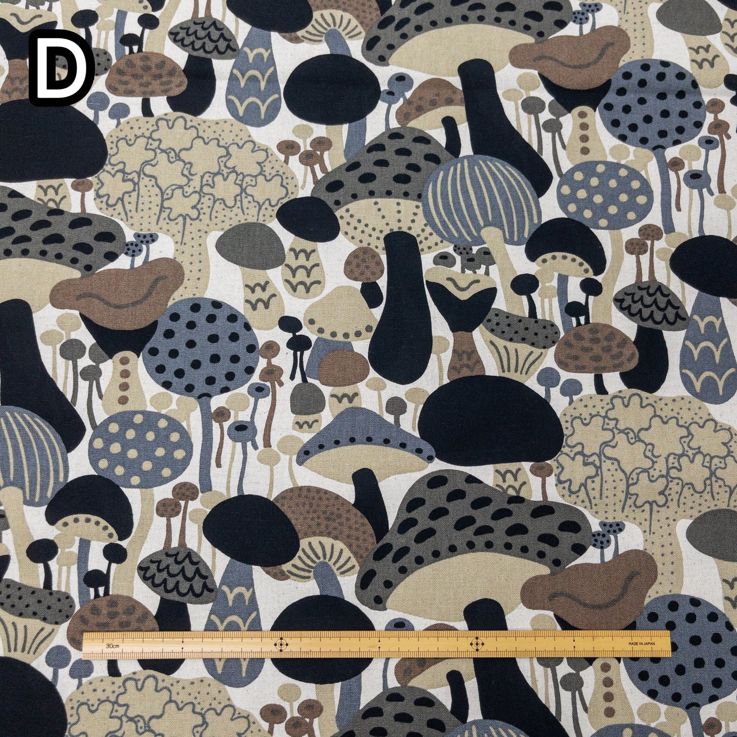 Kobayashi | abstract mushroom 彩色蘑菇 | cotton linen 棉麻