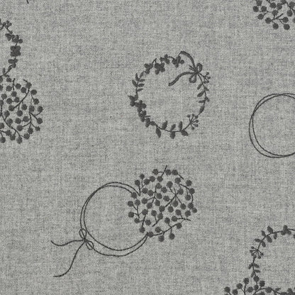 Japan | VIYELLA floral wreath 花圈刺繡 | cotton yarn dyed embroidery 法蘭絨純棉