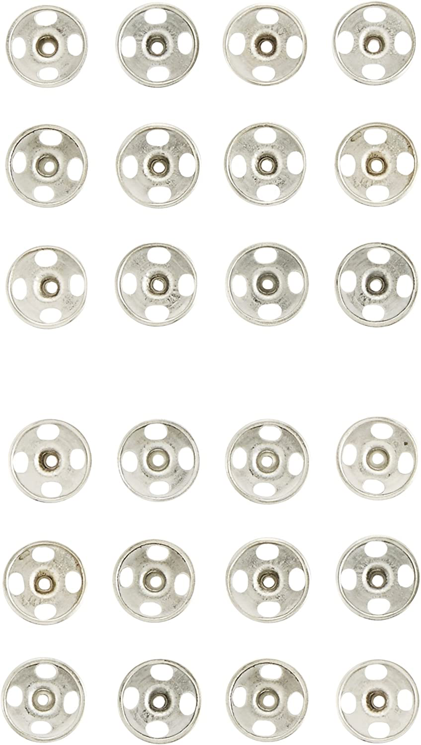 Clover sew-on metal snap button 8mm 24pcs 金屬隱形啪鈕 暗扣 8mm 24對