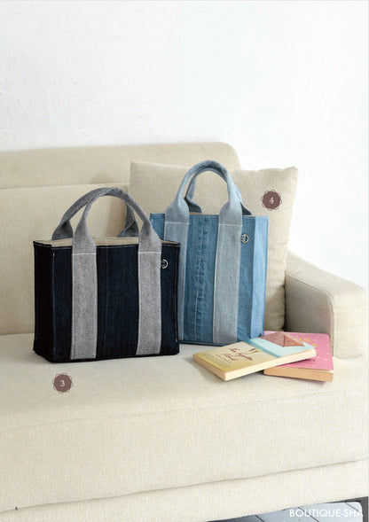 Japan | 時尚實用牛仔布改造包(有影片教學) | books 書籍