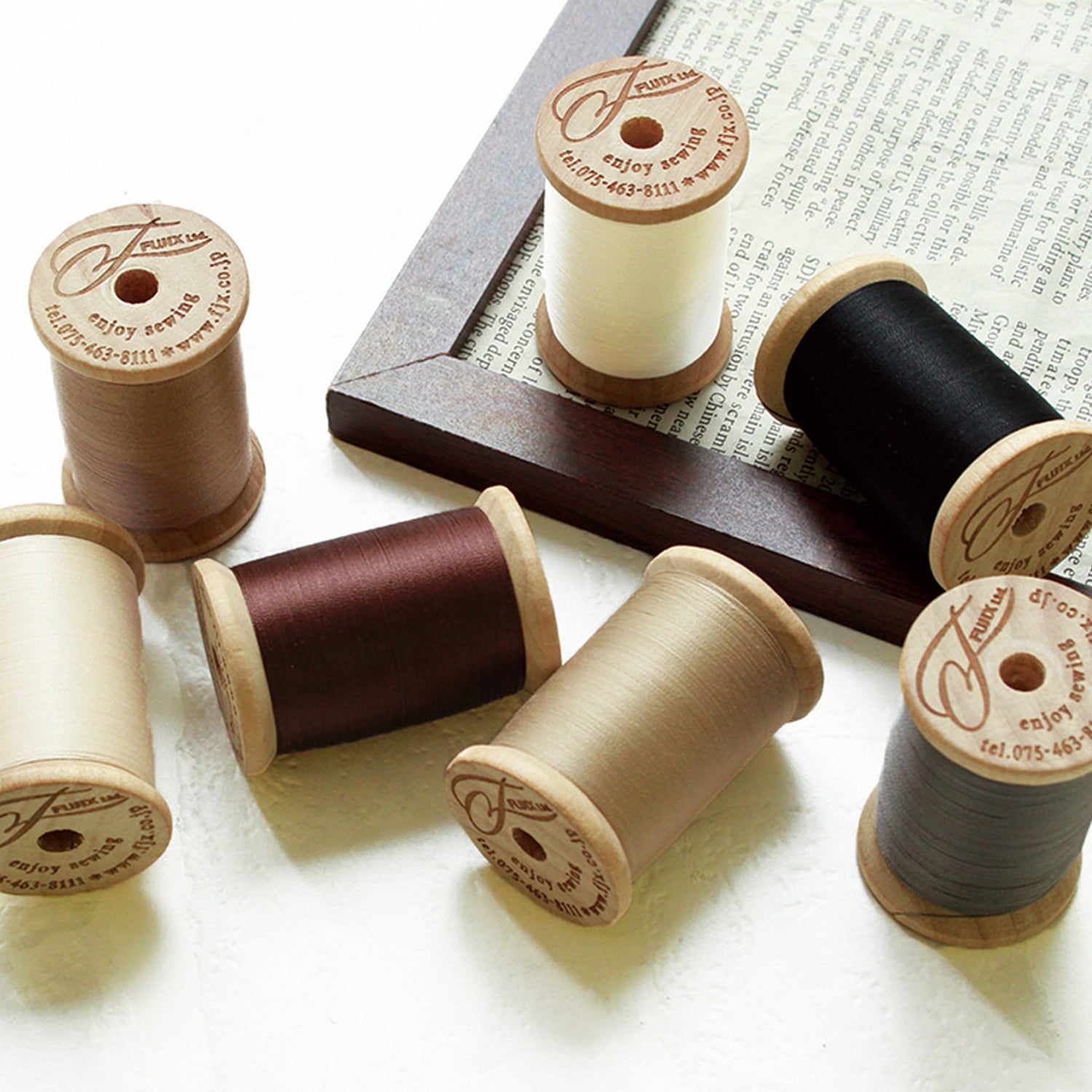 Fujix | Pice #60 hand sewing thread 木軸手縫線500m - 7 colors – K