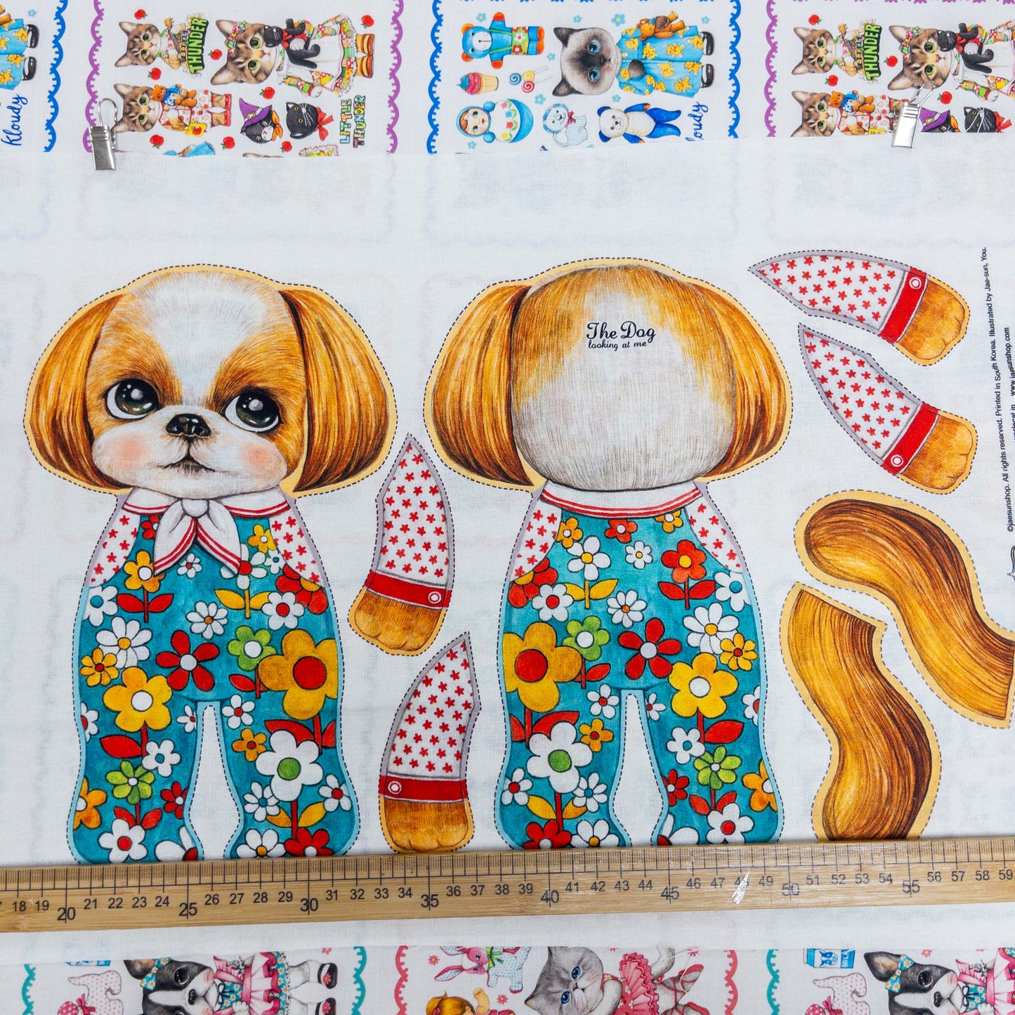 Unclecat 貓叔叔 | diy fabric for making cat doll "Shihtzu" | cotton linen 棉麻