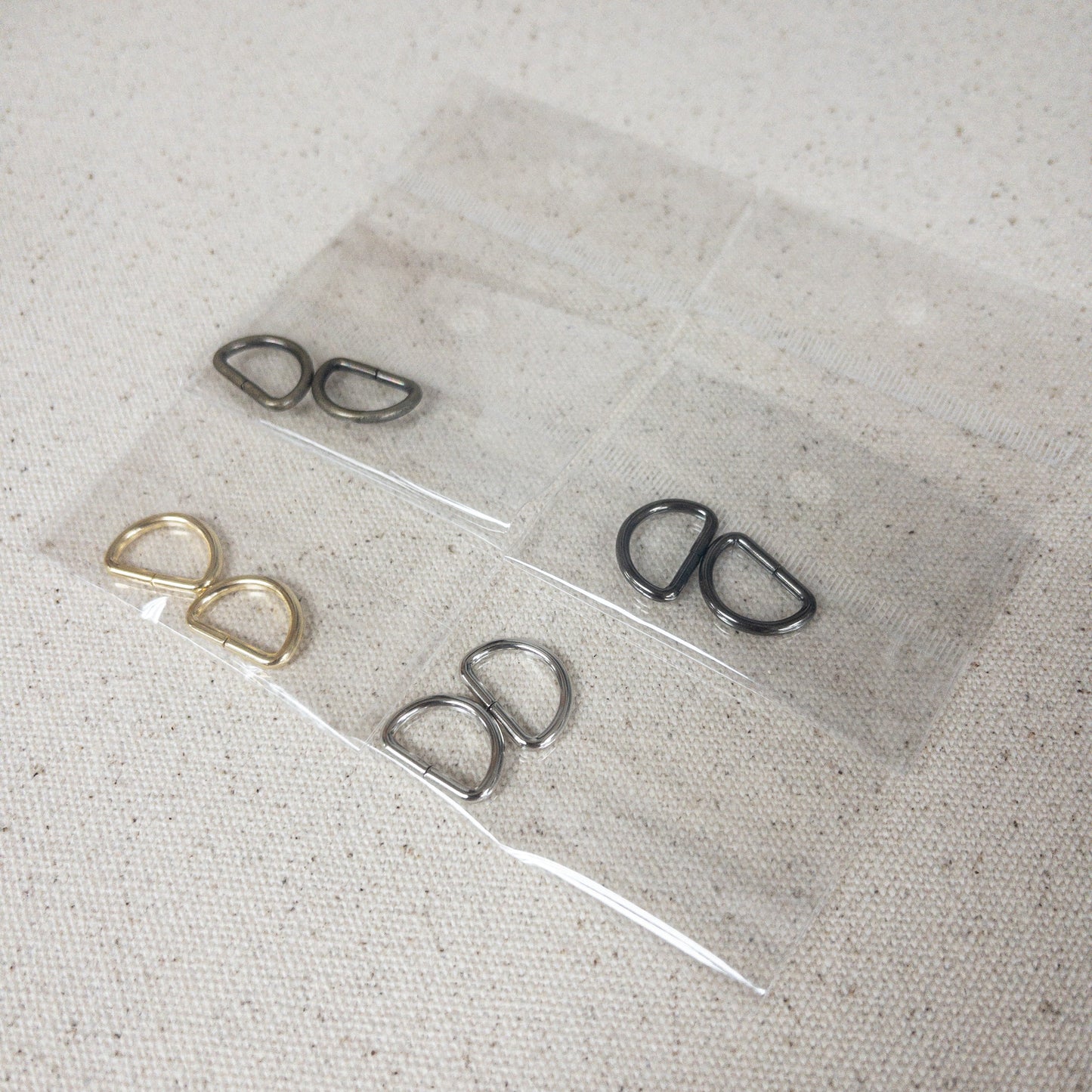 accessories 配件 | metal D-ring 2pcs 金屬D扣 2個｜10mm 12mm 15mm 18mm 21mm 25mm 30mm 35mm 40mm 50mm