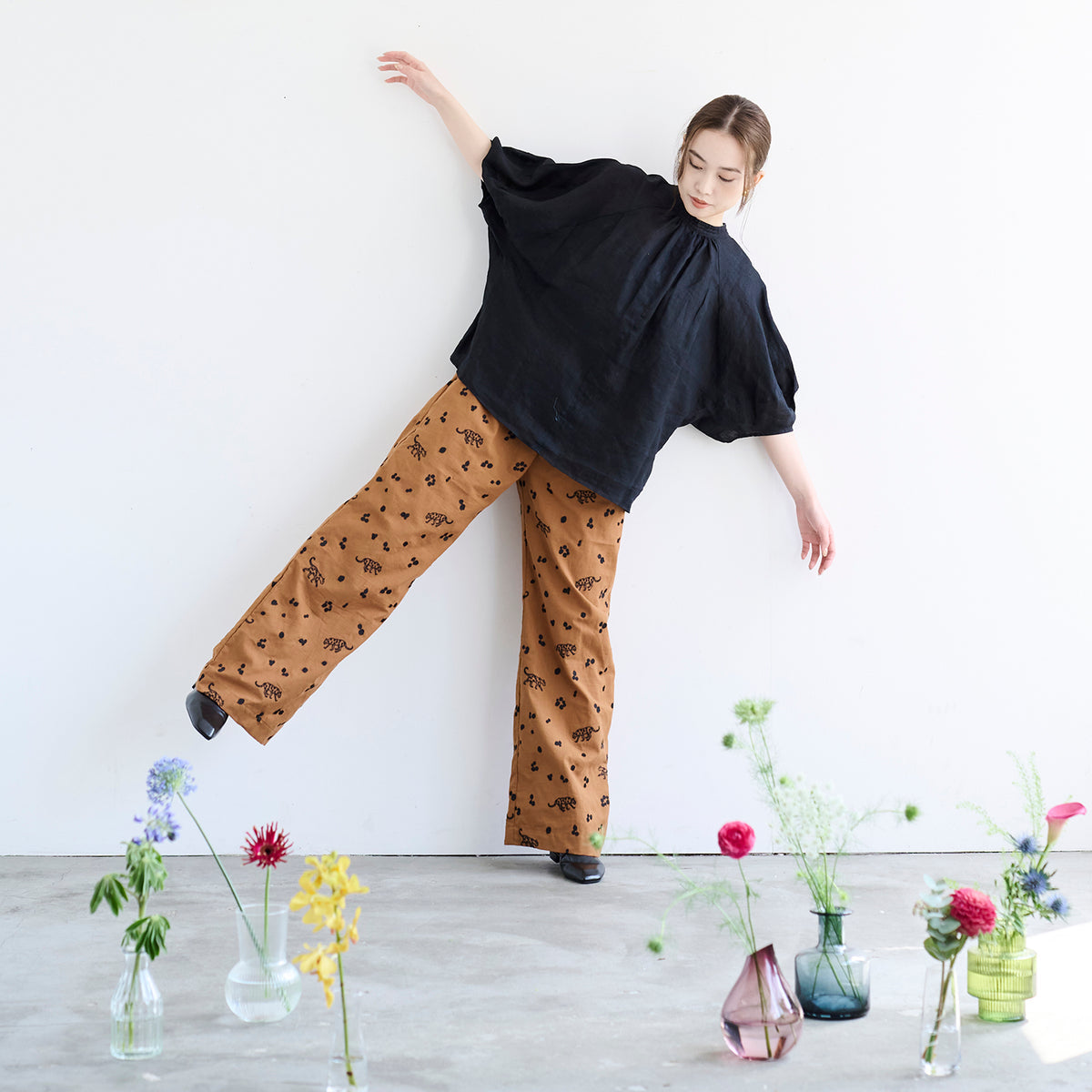 ECHINO | 2023 leopard | cotton linen embroidery 棉麻刺繡