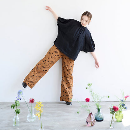 ECHINO | 2023 leopard | cotton linen embroidery 棉麻刺繡