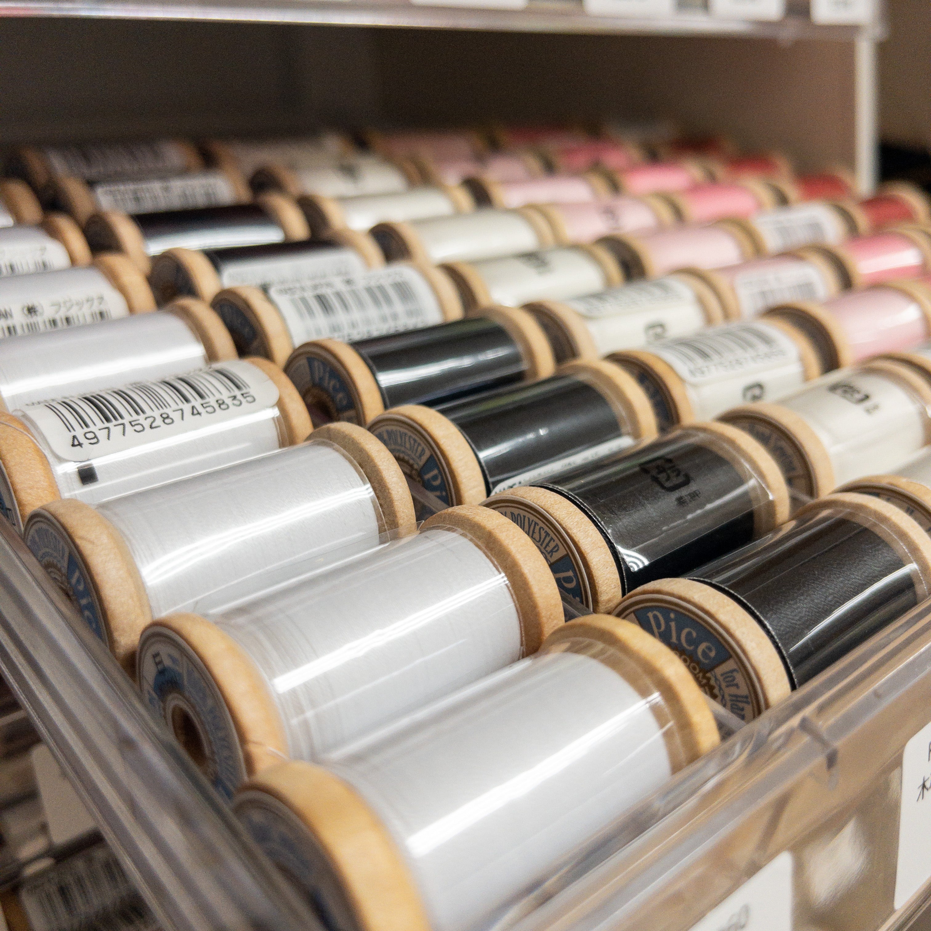 Fujix | Pice #60 hand sewing thread 木軸手縫線500m - 7 colors – K