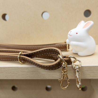 gold buckle leather shoulder straps 金色扣 皮革斜背帶肩帶 77~140cm