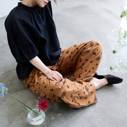 ECHINO | 2023 leopard | cotton linen embroidery 棉麻刺繡