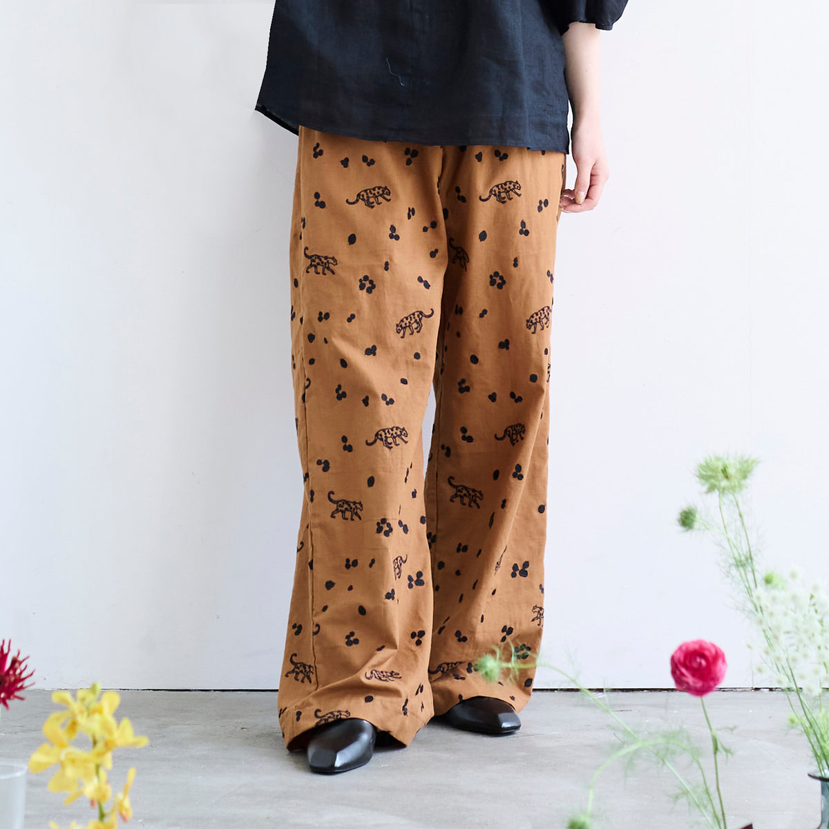 ECHINO | 2023 leopard | cotton linen embroidery 棉麻刺繡