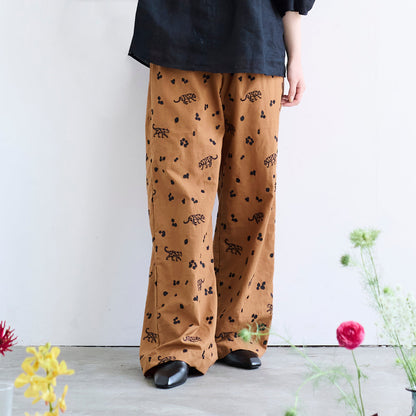 ECHINO | 2023 leopard | cotton linen embroidery 棉麻刺繡