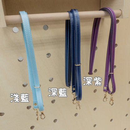 gold buckle leather shoulder straps 金色扣 皮革斜背帶肩帶 77~140cm