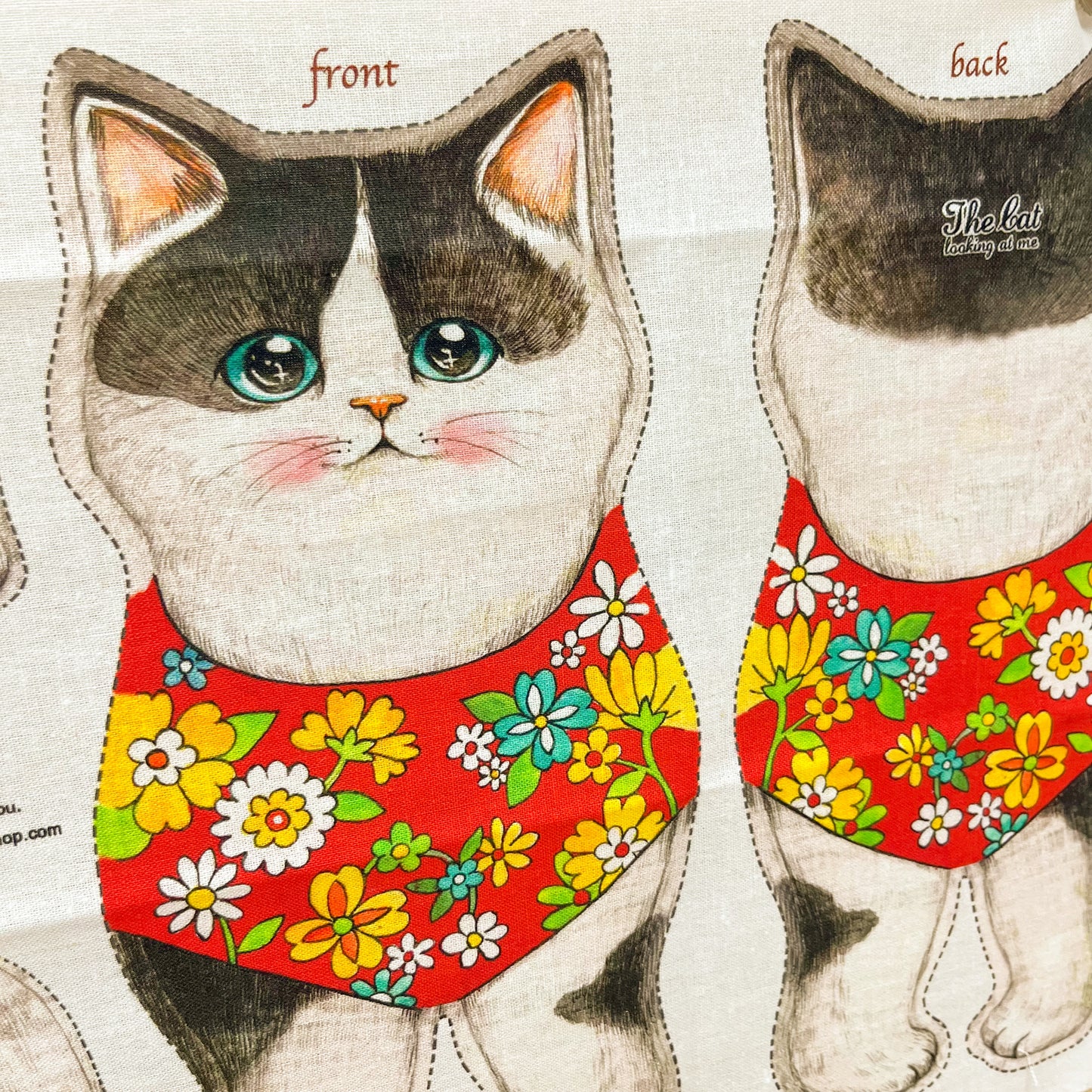 Unclecat 貓叔叔 | diy fabric for making cat doll "Milk" | cotton linen 棉麻