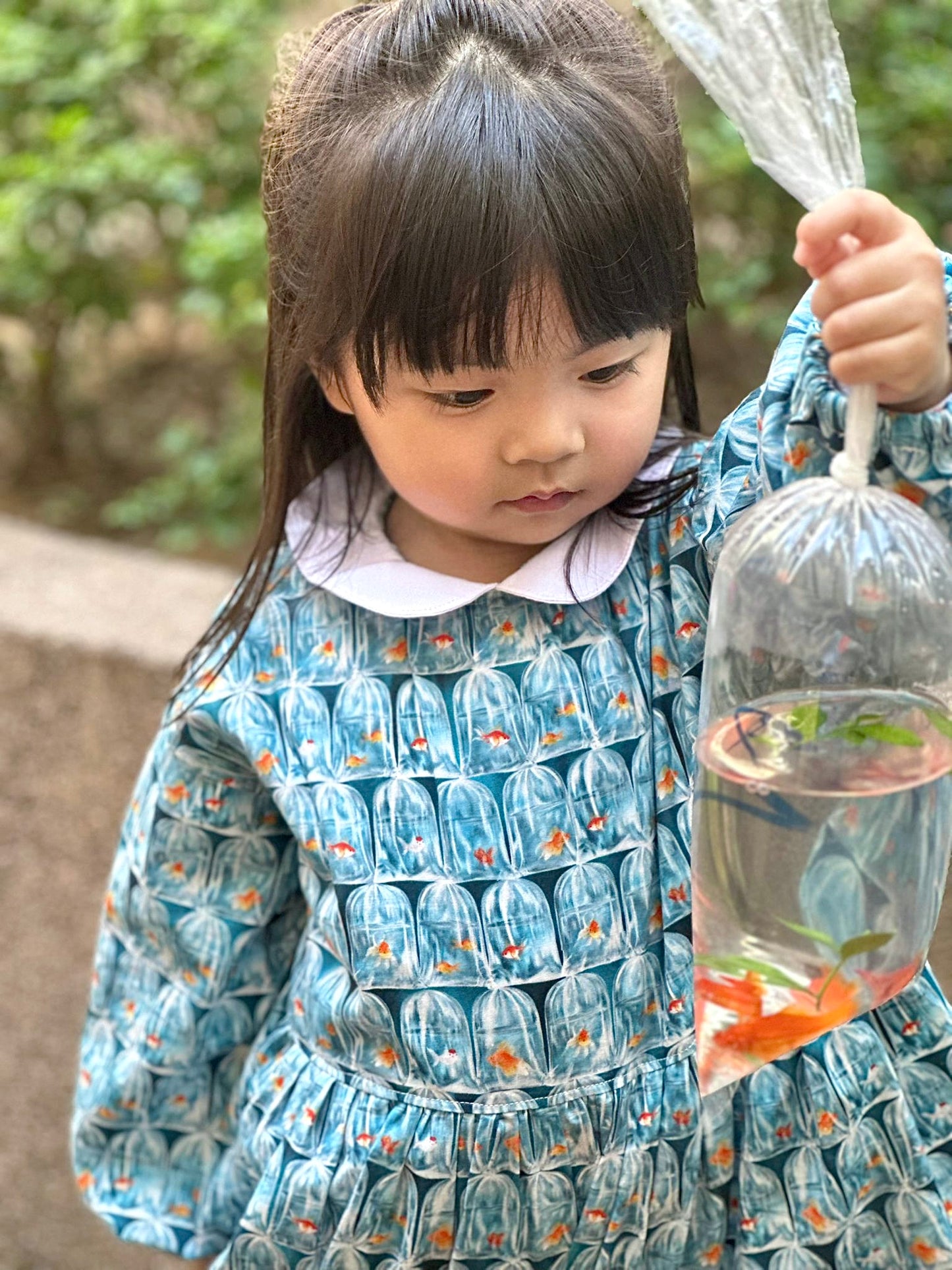 【K‧T FABRIC】金魚街 goldfish market cotton printed sheeting純棉