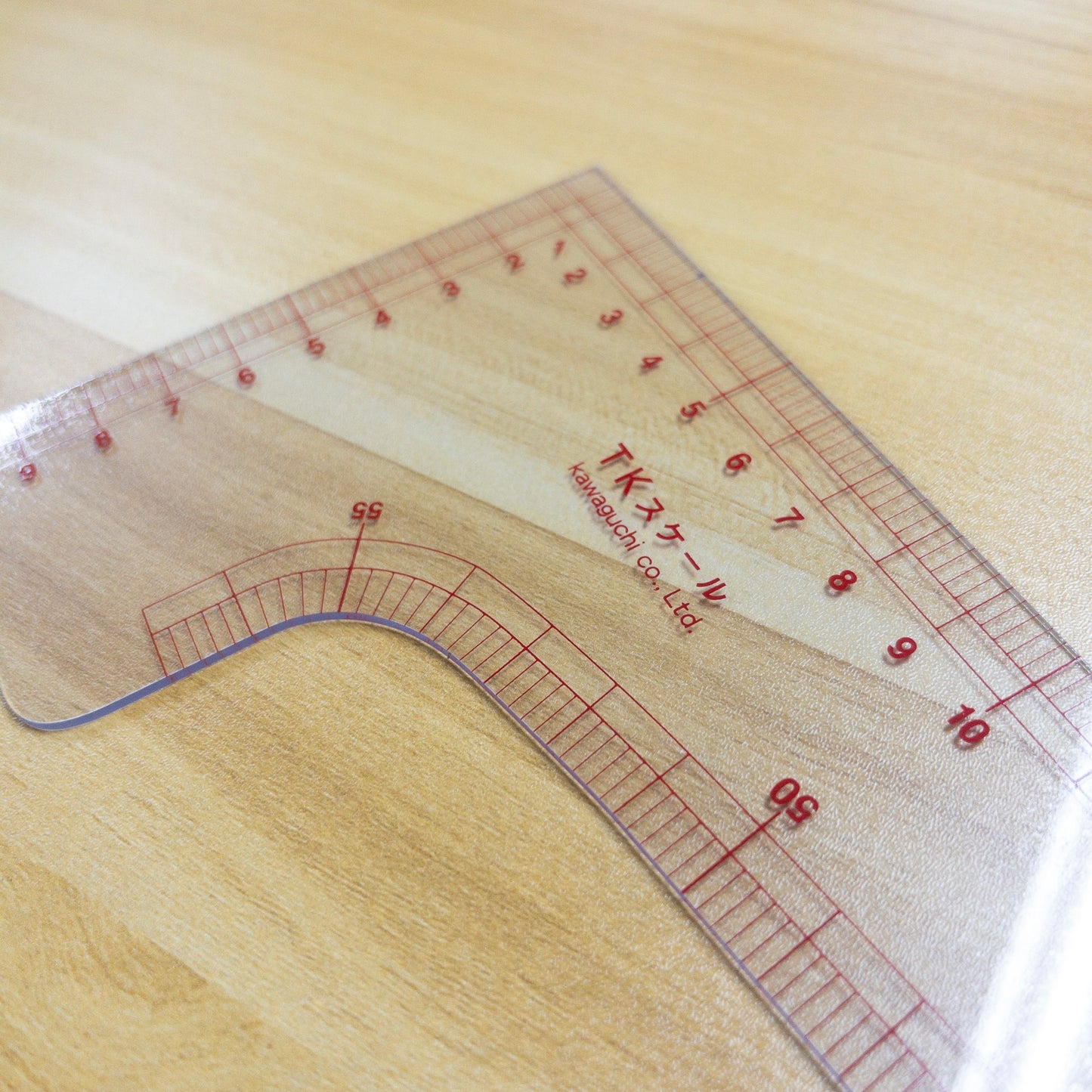 Kawaguchi square ruler 洋裁用 透明直角尺 L尺 60cm