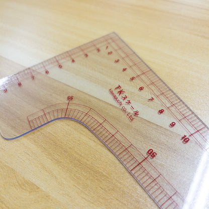 Kawaguchi square ruler 洋裁用 透明直角尺 L尺 60cm