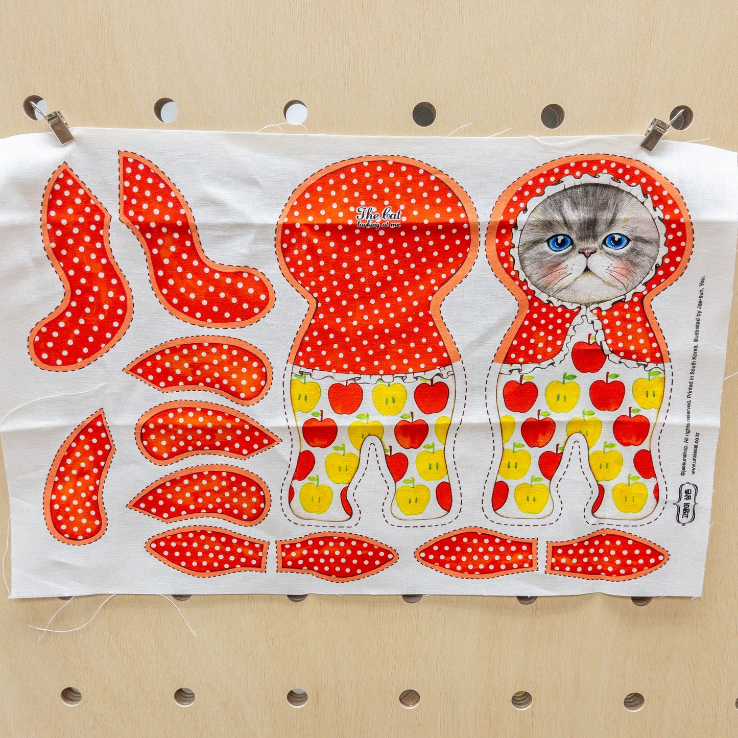 Unclecat 貓叔叔 | diy fabric for making cat doll "Rumi" | cotton linen 棉麻