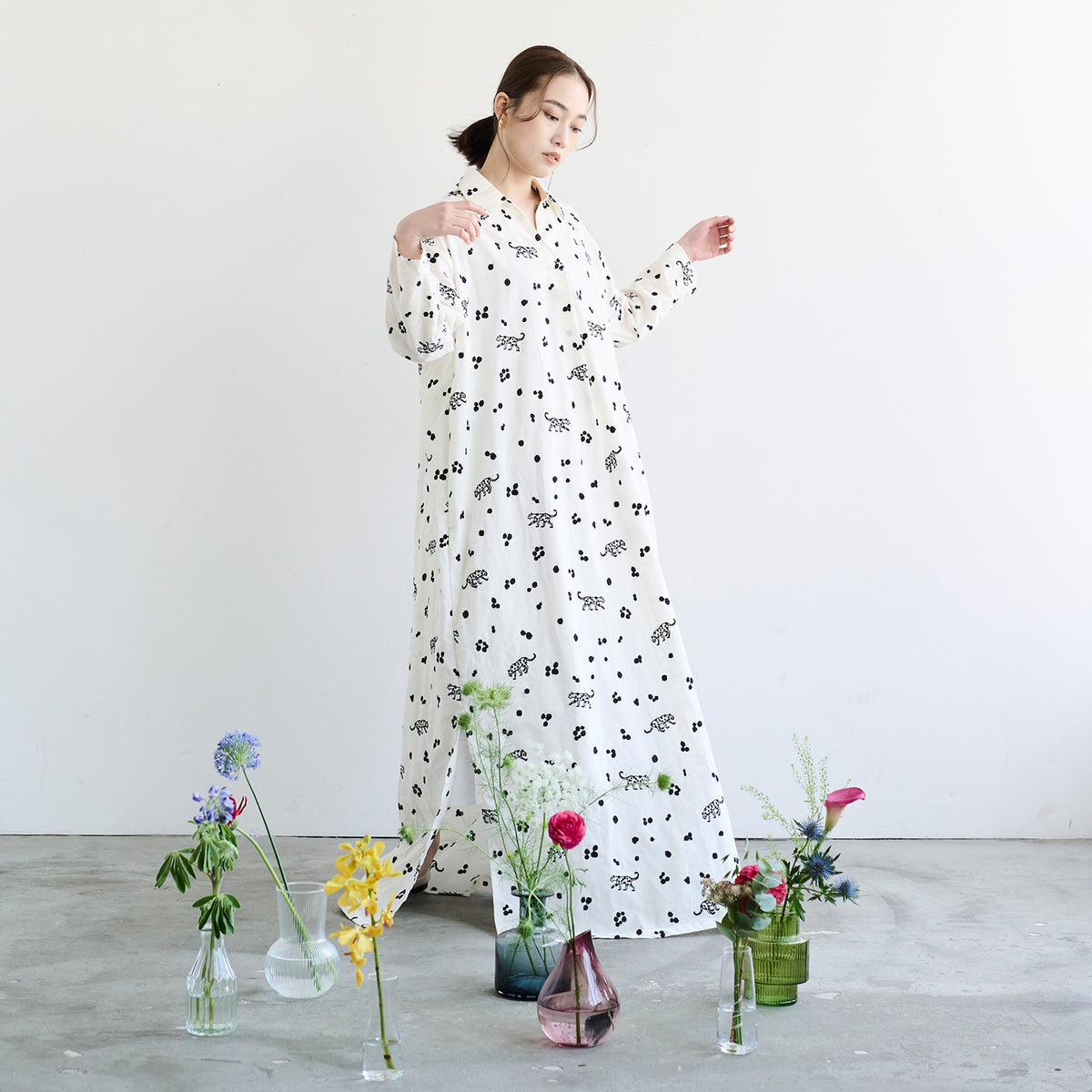 ECHINO | 2023 leopard | cotton linen embroidery 棉麻刺繡