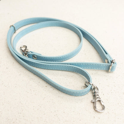 silver buckle leather shoulder straps 銀色扣 皮革斜背帶肩帶 77~140cm