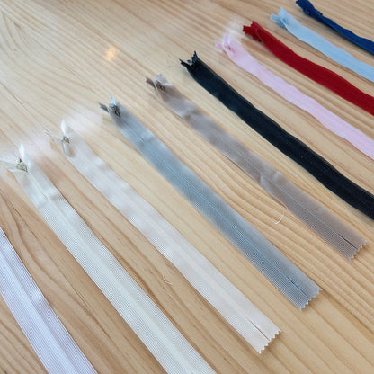 YKK invisible zipper尼龍2號隱形拉鍊 22cm