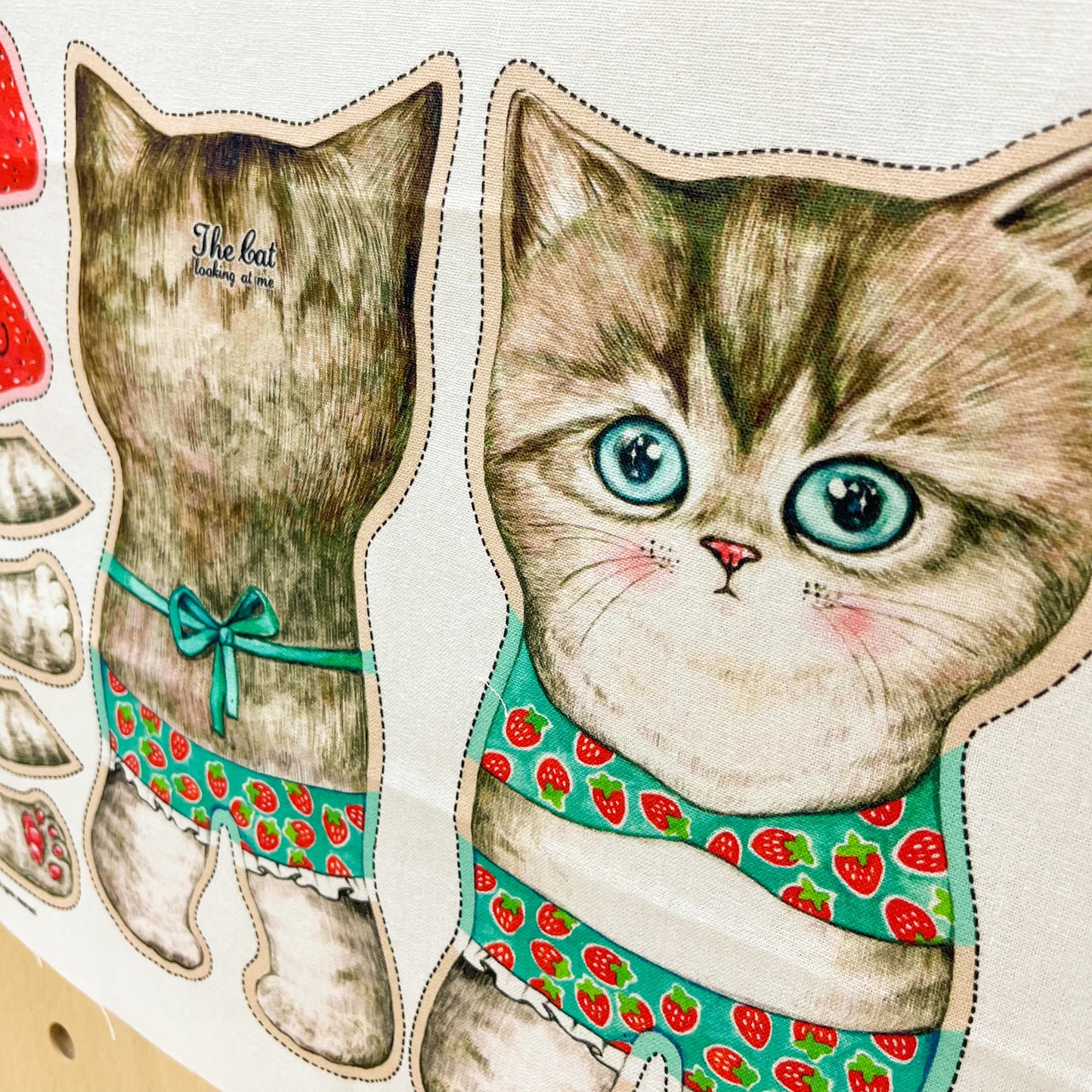 Unclecat 貓叔叔 | diy fabric for making cat doll "Vikini" | cotton linen 棉麻