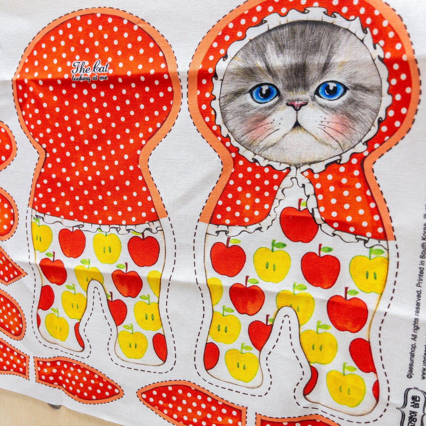 Unclecat 貓叔叔 | diy fabric for making cat doll "Rumi" | cotton linen 棉麻
