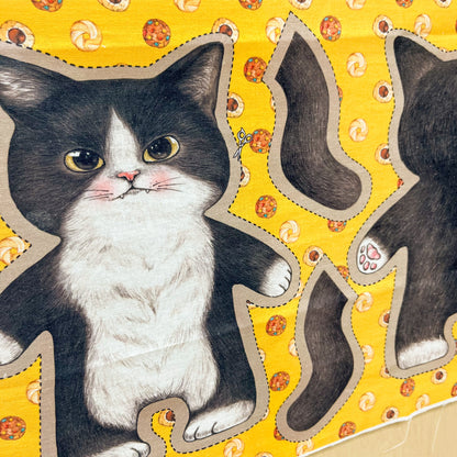 Unclecat 貓叔叔 | diy fabric for making cat doll "Jaws" | cotton linen 棉麻